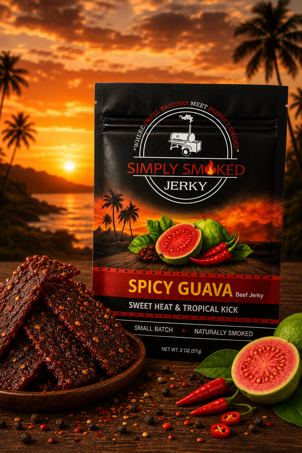 Spicy Guava Smoked Beef Jerky
